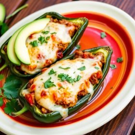 Stuffed Poblano Peppers