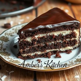 German Chocolate Poke Cake