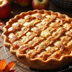 perfect Apple Pie with a flaky