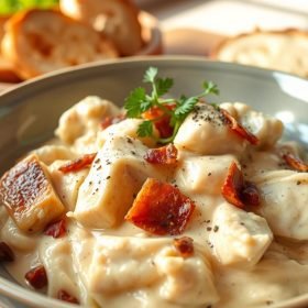 Creamy Chicken Carbonara Recipe | Easy Italian Classic