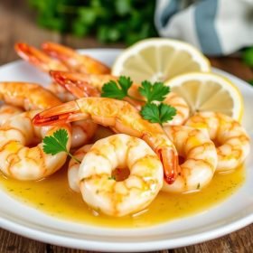 Easy Lemon Butter Baked Shrimp Recipe for Dinner