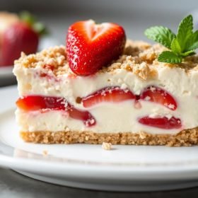 Strawberry Crunch Cheesecake