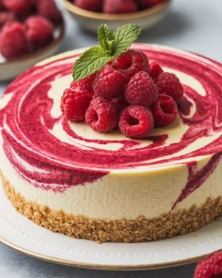 The Perfect Raspberry Swirl Cheesecake Recipe