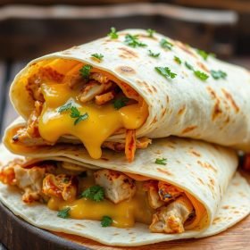 Cheesy Garlic Chicken Wraps: The Ultimate Quick Meal