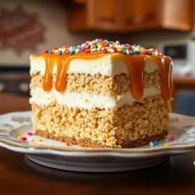 Rice Krispie Cheesecake: A Crunchy, Creamy Delight