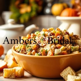Try this flavorful Thanksgiving Stuffing Recipe! A perfect blend of savory herbs and ingredients for the ultimate holiday side dish.