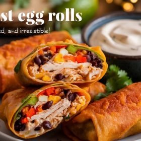 Southwest egg rolls fried to perfection, served hot with tangy dipping sauce.