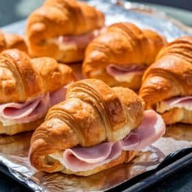 Perfect Ham and Cheese Croissant Bake