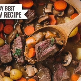Hearty Beef Stew Recipe featuring tender beef, carrots, and potatoes simmered in a rich, flavorful broth.